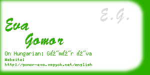 eva gomor business card
